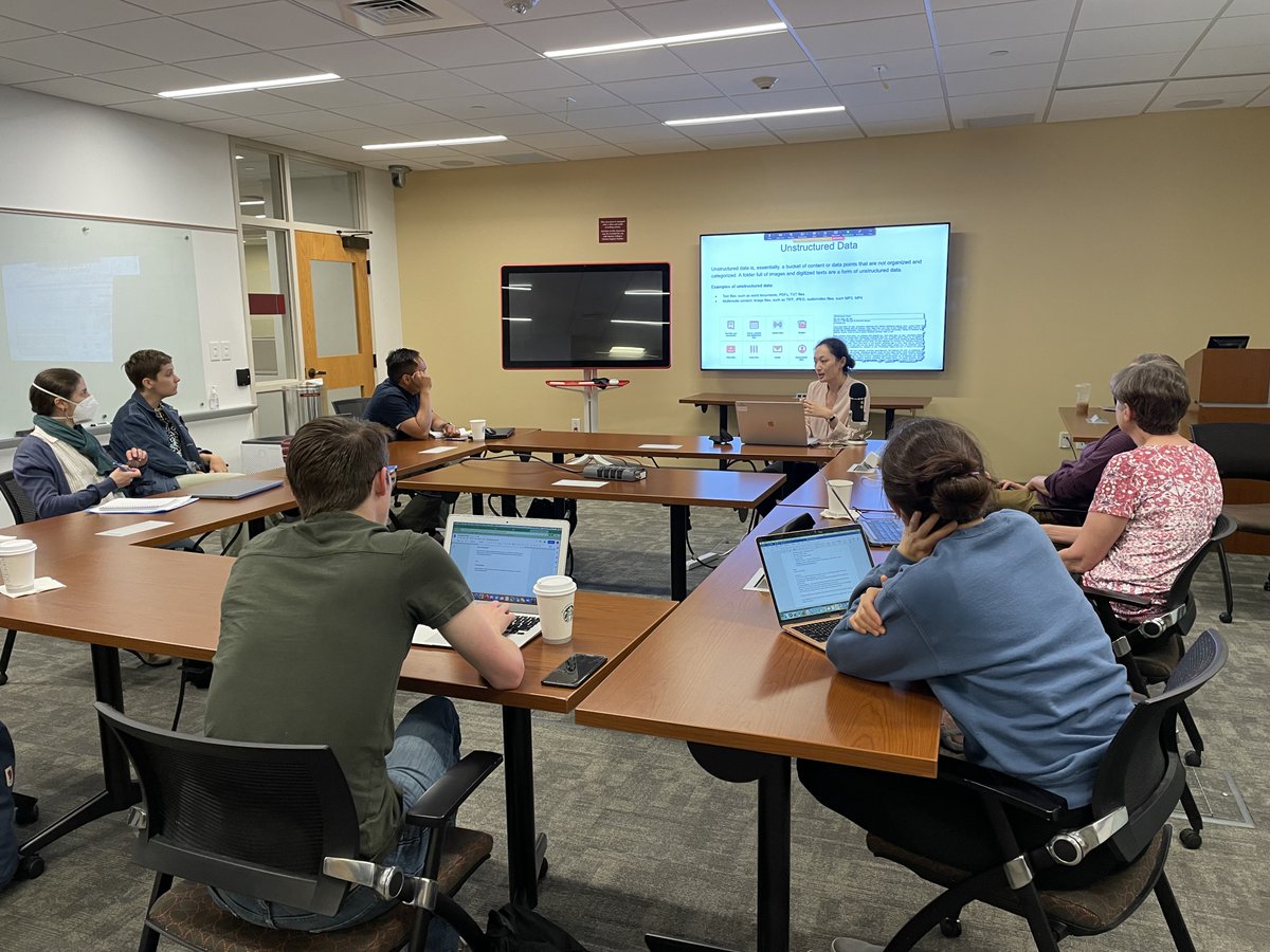 BCDigSchol's tweet photo. We are midway through our DS Incubator and things are going great. @allisonxyq and @MatthewNaglak spent yesterday explaining the basics of data and mapping (respectively). Tools used: Map Warper, QGIS, ArcGIS Online. Today, data visualization!
 #bcdslearn https://t.co/6QXeuWD0Ah