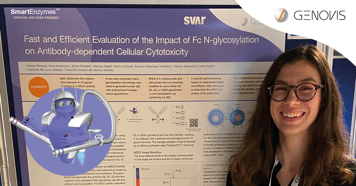 We’re presenting a poster on TransGLYCIT™ at the AET meeting in Amsterdam this week!

Find us at poster# 20 or booth# 9 to learn more about TransGLYCIT and our other SmartEnzymes™.

genovis.com/products/trans… 

#genovis #smartenzymes #transglycit #antibodyeng