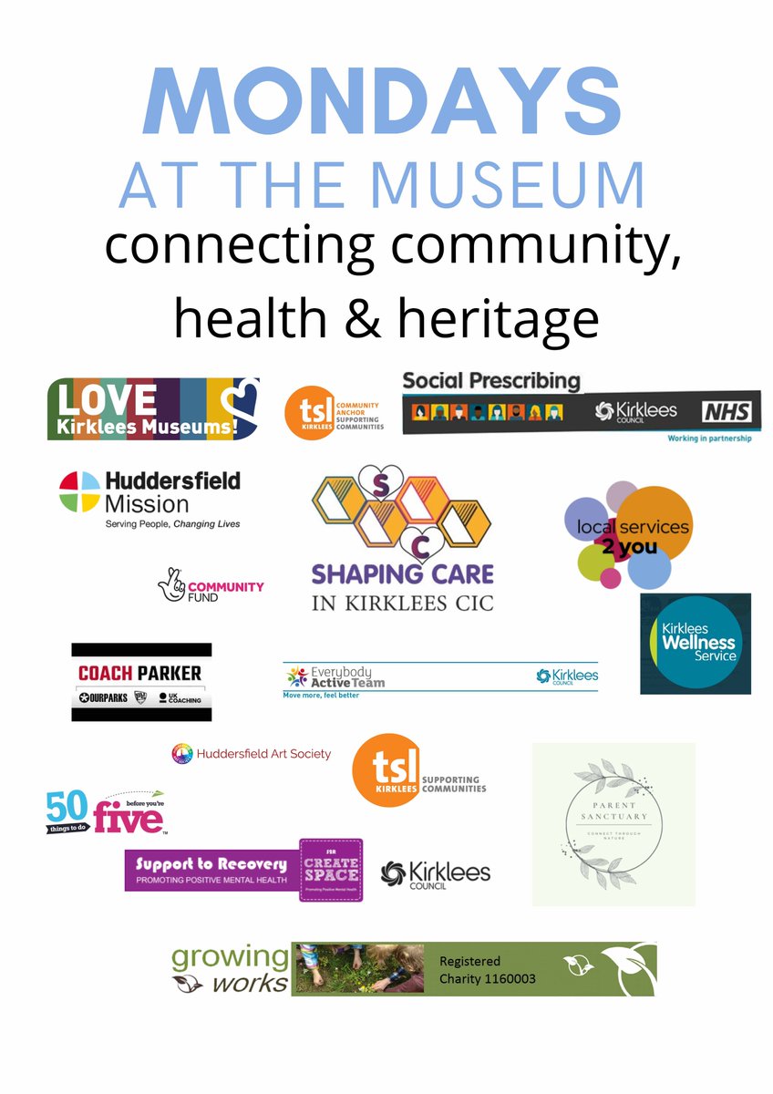 Mondays at the Museum programme for Monday 13th June from <a href="/huddsmission/">Huddersfield Mission</a> - join in <a href="/TolsonMuseum/">Tolson Museum</a> 11am-3pm #kirklees #free #community #heritage
