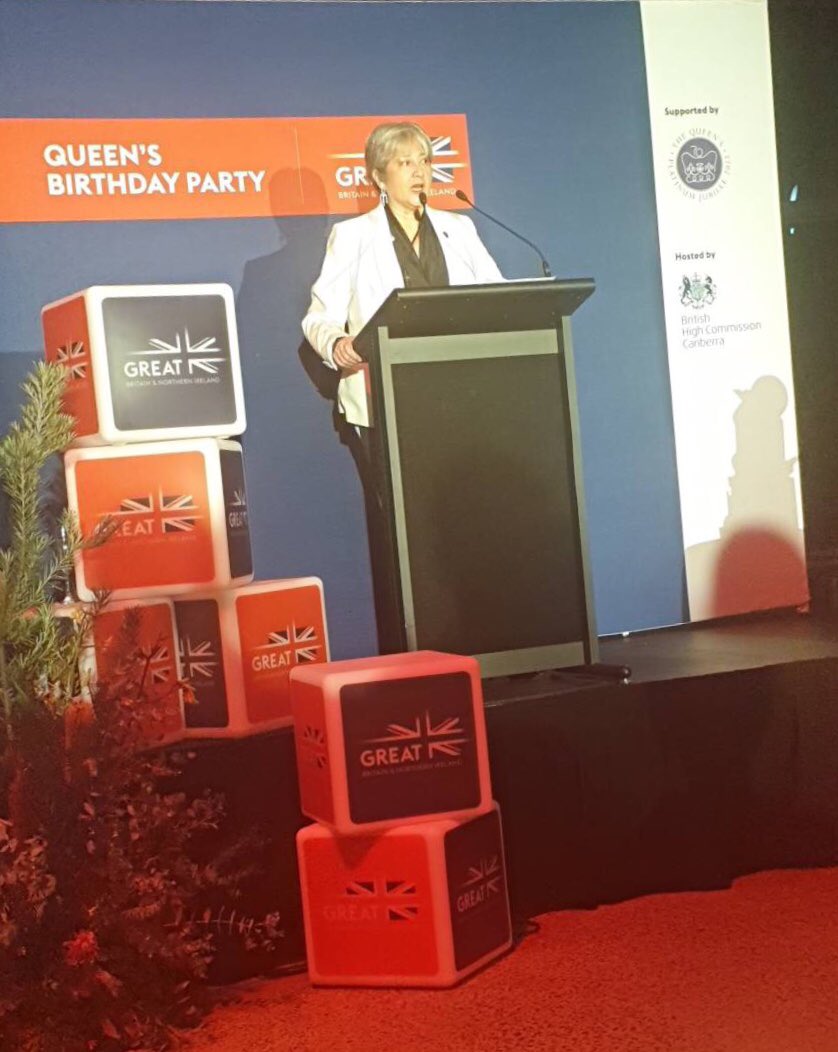 BSantipitaks's tweet photo. I wish to thank HE @VickiTreadell for the kind invitation to join a wonderful celebration befitting the auspicious occasion of HMQ Elizabeth II’s Platinum Jubilee #QPJ #LongLiveHerMajesty #UKinAustralia https://t.co/33gXxqYXSm