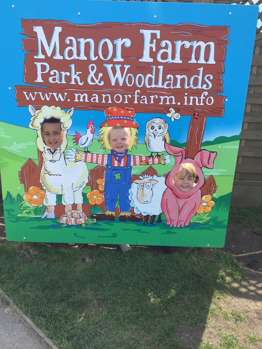 JJanemckay's tweet photo. Reception pupils enjoyed a day at the farm.  They demonstrated care when handling small animals.  They also discovered dinosaurs hidden in the woods! https://t.co/e9y2nMUcMO
