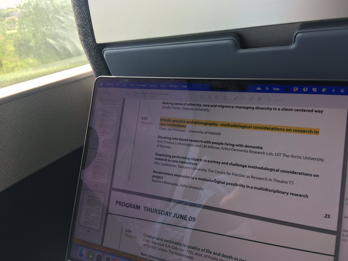 On my way to present at the #26NKG #ArtfulDementia