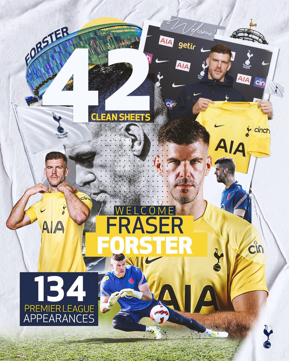Ekremkonur's tweet photo. 🚨 OFFİCİAL • Fraser Forster ✍️🤝
#WelcomeForster #THFC https://t.co/IlfeiDavuk
