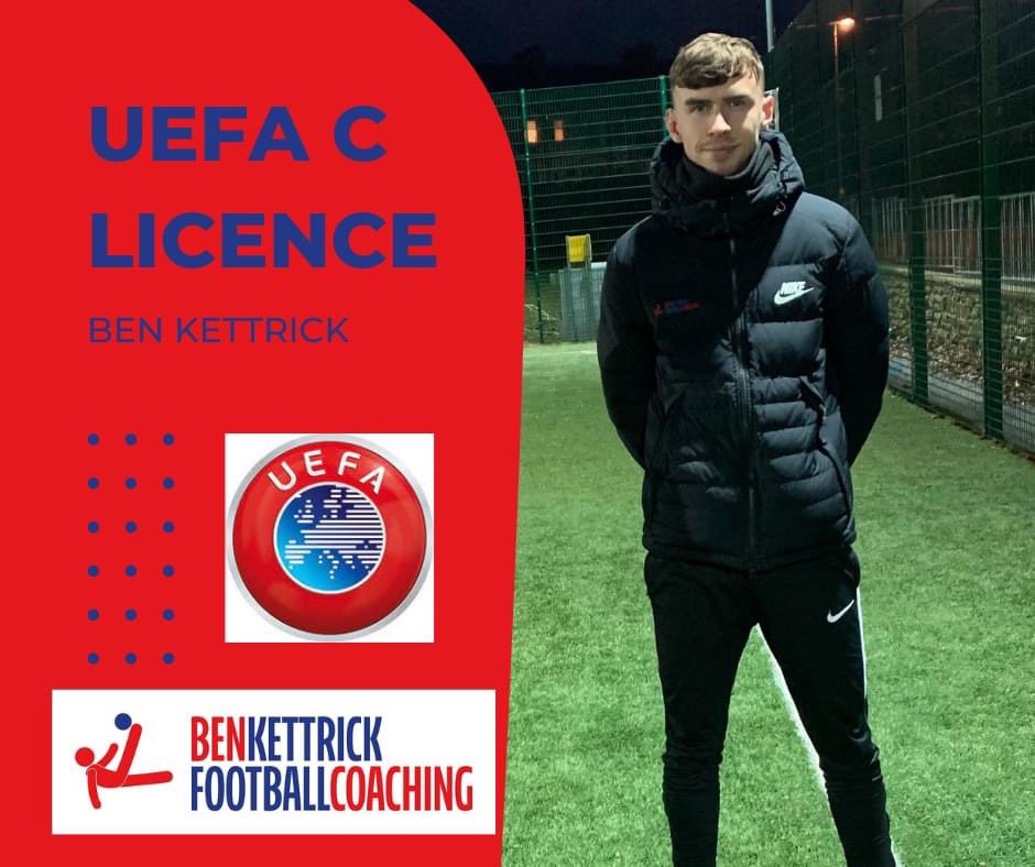 BKCoaching1's tweet photo. COACH PROGRESSION

Head Coach Ben and Lead Coach Kyle have completed the UEFA C Licence as part of their University course, adding this to their SFA Children's Licence achieved before Christmas. They will begin the UEFA B Licence in September 😁⚽️ https://t.co/F9GmVm0wyu