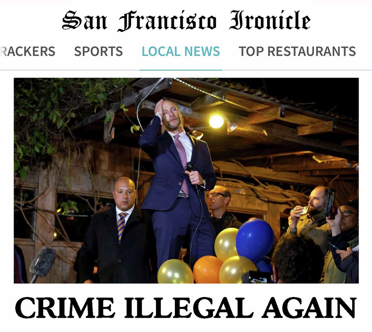 San Francisco Ironicle tweet media