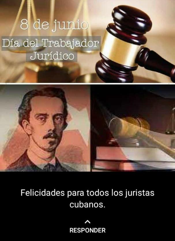 El 8 junio es instituido en Cuba el día del Trabajador Jurídico para recordar que en igual día, pero en 1865, Ignacio Agramonte desarrolló su Tesis de Grado para recibirse como licenciado de la Facultad de Derecho.
<a href="/CubaMined/">MINED</a> #EducadoresCamagueyanos #CubaMined #JimaguayúEduca