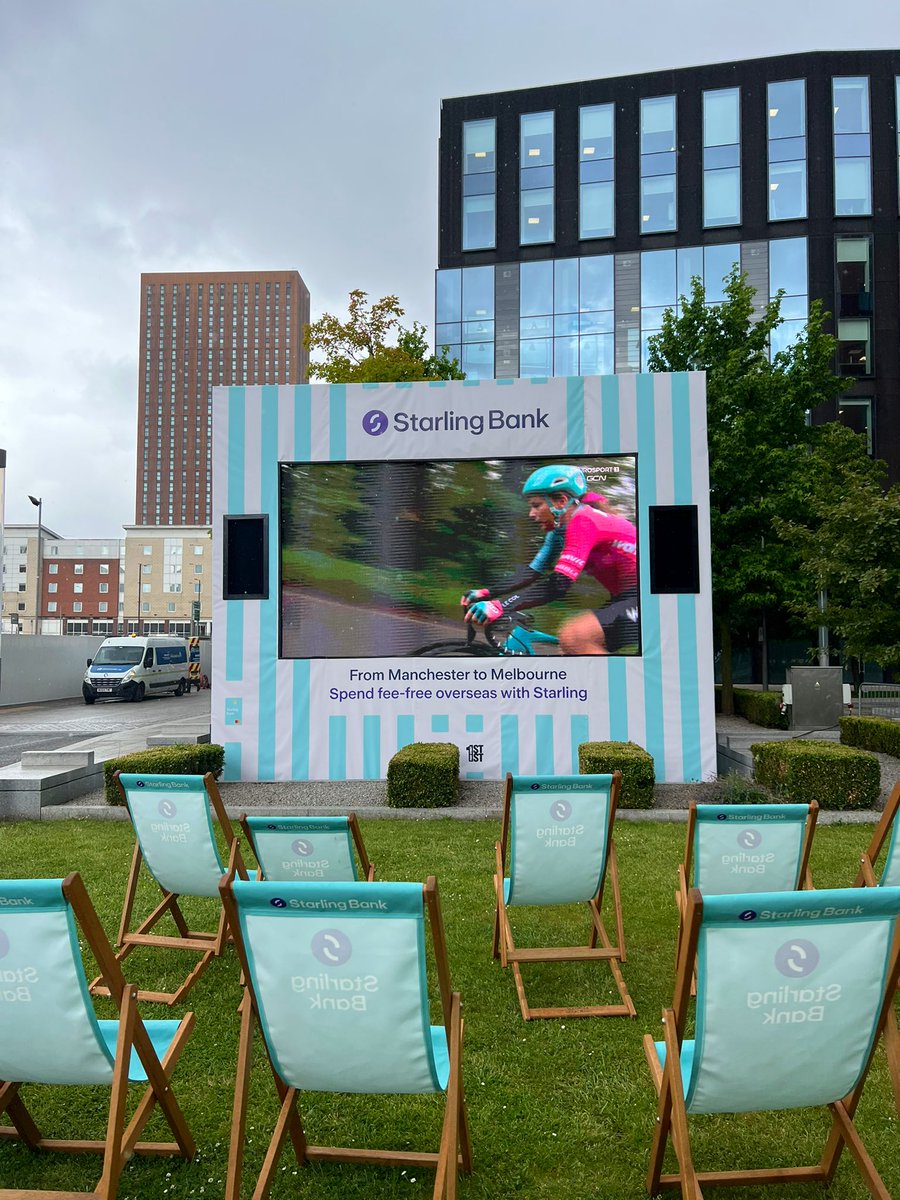 firststreetmcr's tweet photo. This years BIG screen is sponsored by @StarlingBank ๐๐ผ
๐๐ผ the perfect place to spend the summer!
#SummerAtFirst https://t.co/eFdWs2wsEA