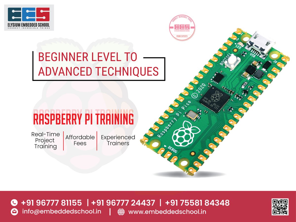 EmbeddedSchool's tweet photo. Learn from Beginner To Advanced Level of Raspberry Pi course @ Elysium Embedded School
#embeddedschool #embeddedtraining #traininginstitute #roboticsclass #robotictraining #embeddedcourse #embeddedsoftware #PIC #microcontroller #rasberry #sensory #trainingcenter #courses2022 https://t.co/nUnvrhvOYV