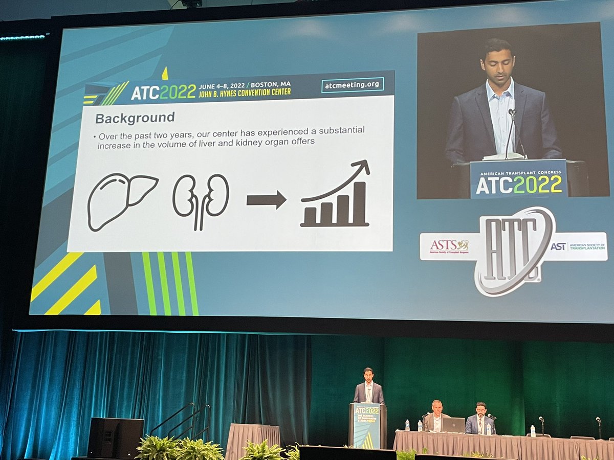 BaylorTxpDFW's tweet photo. We are so proud of our clinical research assistant, @vik_reddy4 for his plenary presentation on organ offer inefficiency.  He knocked it out of the park.  There is so much work to be done to make allocation more efficient.  @anjiwall @AsraniSumeet https://t.co/4nNfbal0b1