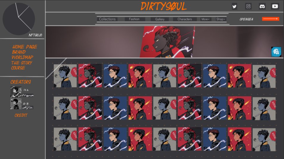 ! Website! We're working hard on the website since we finally have a “Sketch/layout” for the site. It'll take some time, but it'll be worth it in the end. #NFT #NFTS #NFTART #NFTCommunity #NFTProjects