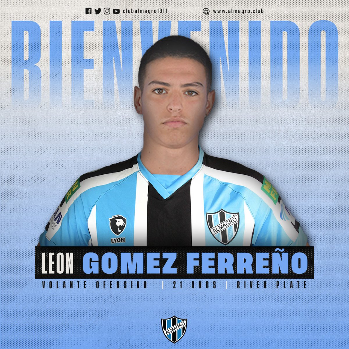 León Gómez Ferreño se suma al plantel profesional que dirige Norberto Paparatto. El volante ofensivo llega de la reserva de River.