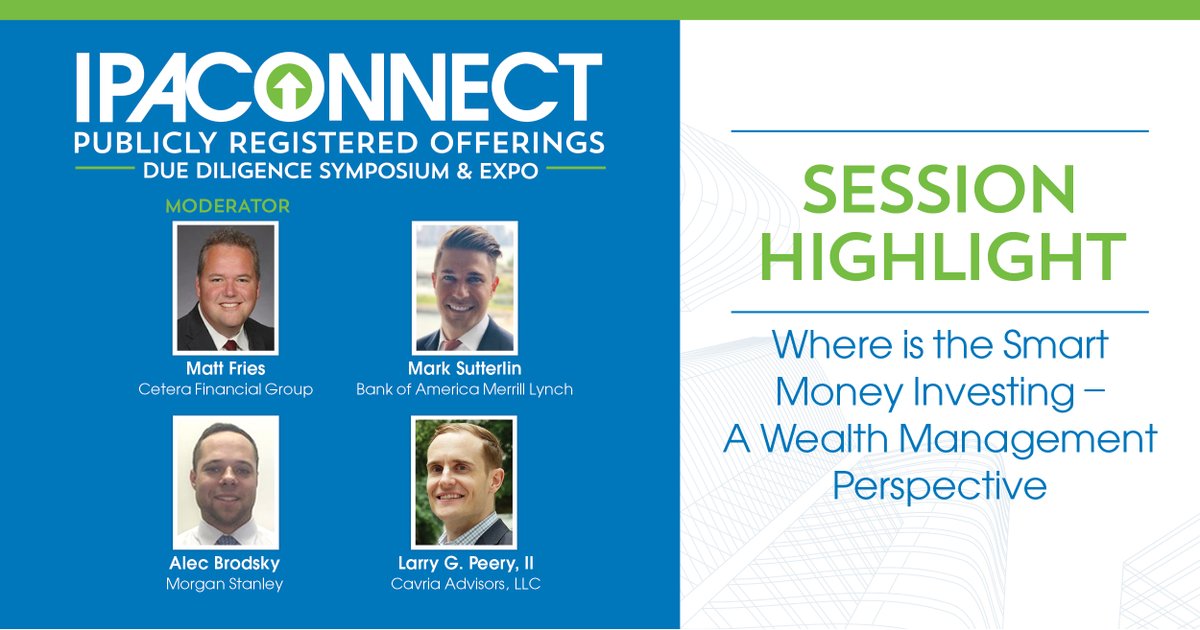 portfolioalts's tweet photo. #IPAConnect is two weeks away! Join industry leaders from @CeteraFinancial, @MerrillLynch, @MorganStanley, and Cavria Advisors, LLC for our “Where is the Smart Money Investing” session on investor demand for alternatives. Register here: https://t.co/cOWWGtyRpW https://t.co/kcYQ3HyO6D