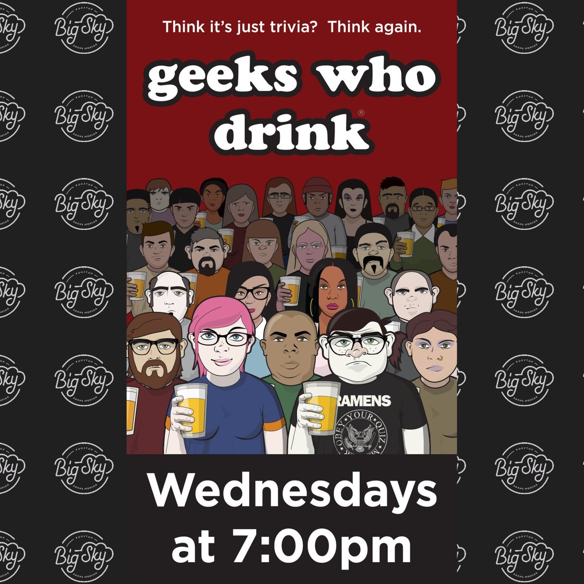 We are 1 week away from #trivianight. 
*Triva only discounted specialty drinks 
* Trivia tray special menu 
* Cool prizes 
*Rockstar Host 
You don't want to miss it. 
#trivia #bargames #drinks
