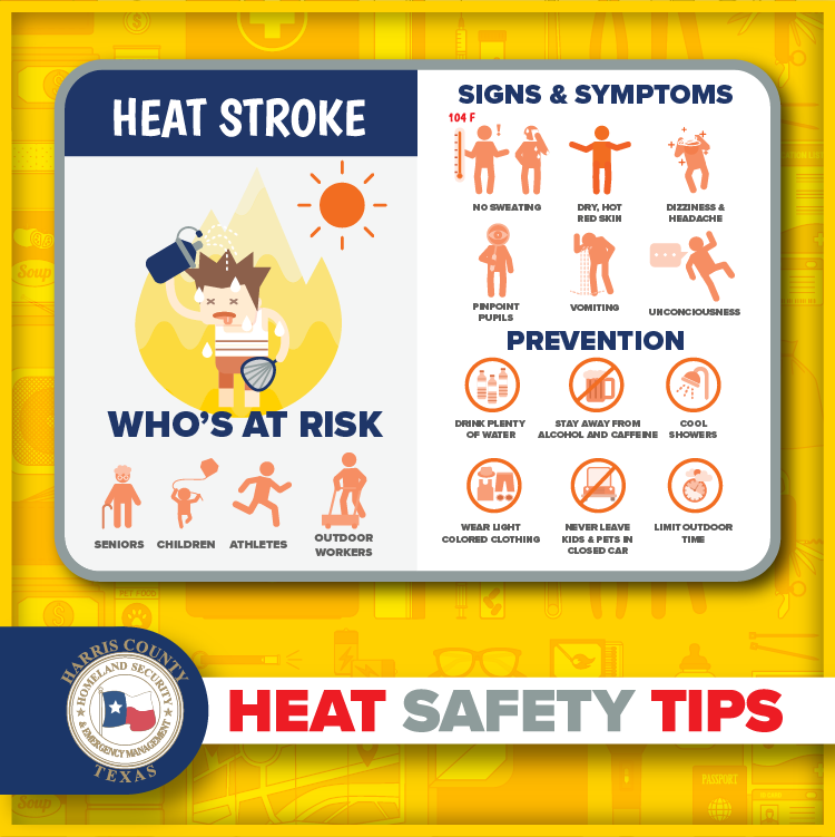 ReadyHarris's tweet photo. FROM @NWSHouston | Extreme heat is expected through the weekend. Temperatures will reach or exceed 100 degrees beginning on Friday. 

Click the link for the Ready Harris Alert and learn more about how to stay safe here: https://t.co/hFwGaF8OIp  

#BeatTheHeat #HouTX #StayCool https://t.co/5lsZAAKOep