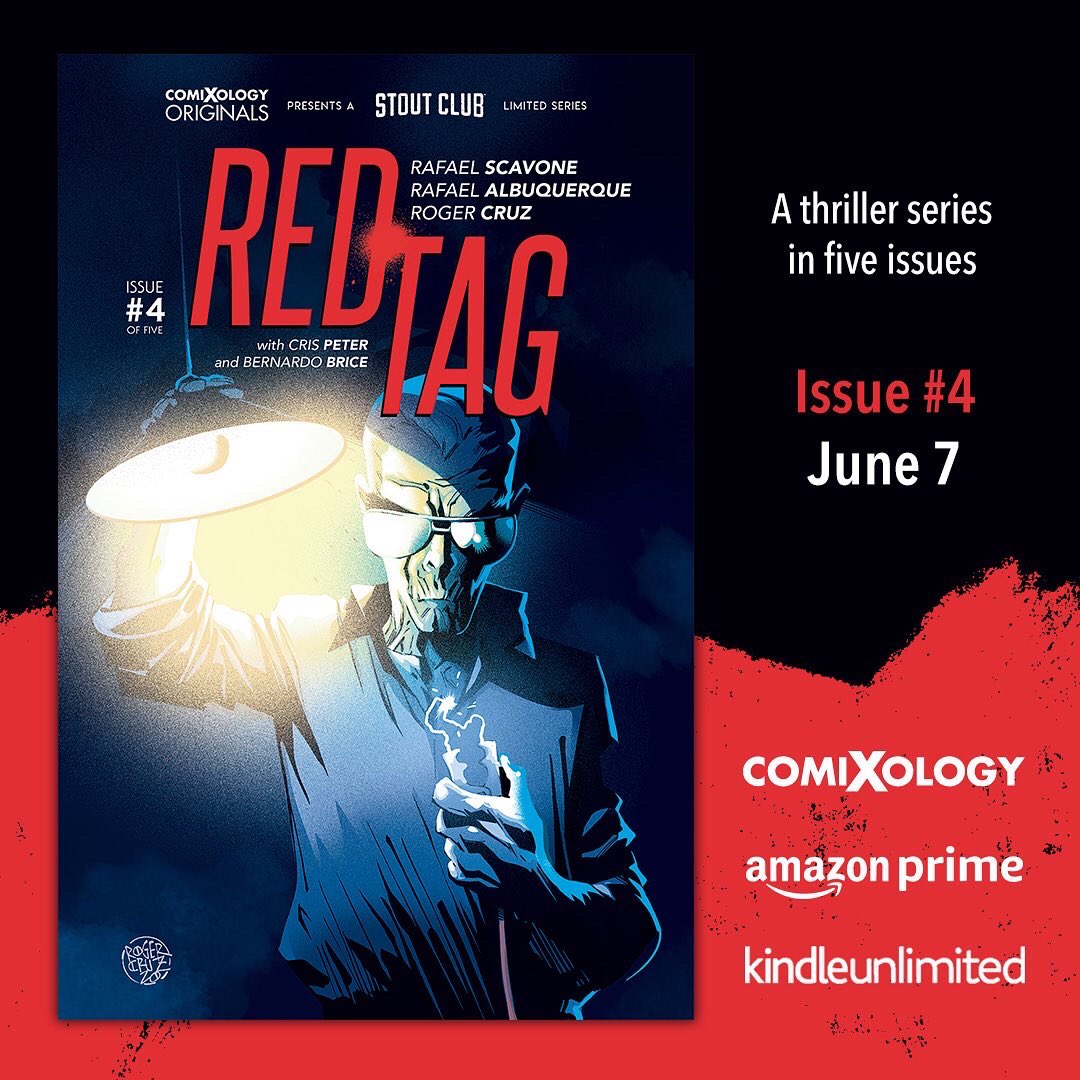 RED TAG 4 is out on @comiXology . The network closes in on Leco, as Lis and Lu ask for help to unmask the assassination plot. Now that Zé Fofinho is in charge, Lis and Lu will have one chance, with a crazy plan, to save their friend's life. ➡️ tinyurl.com/2dchem25 #ncbd