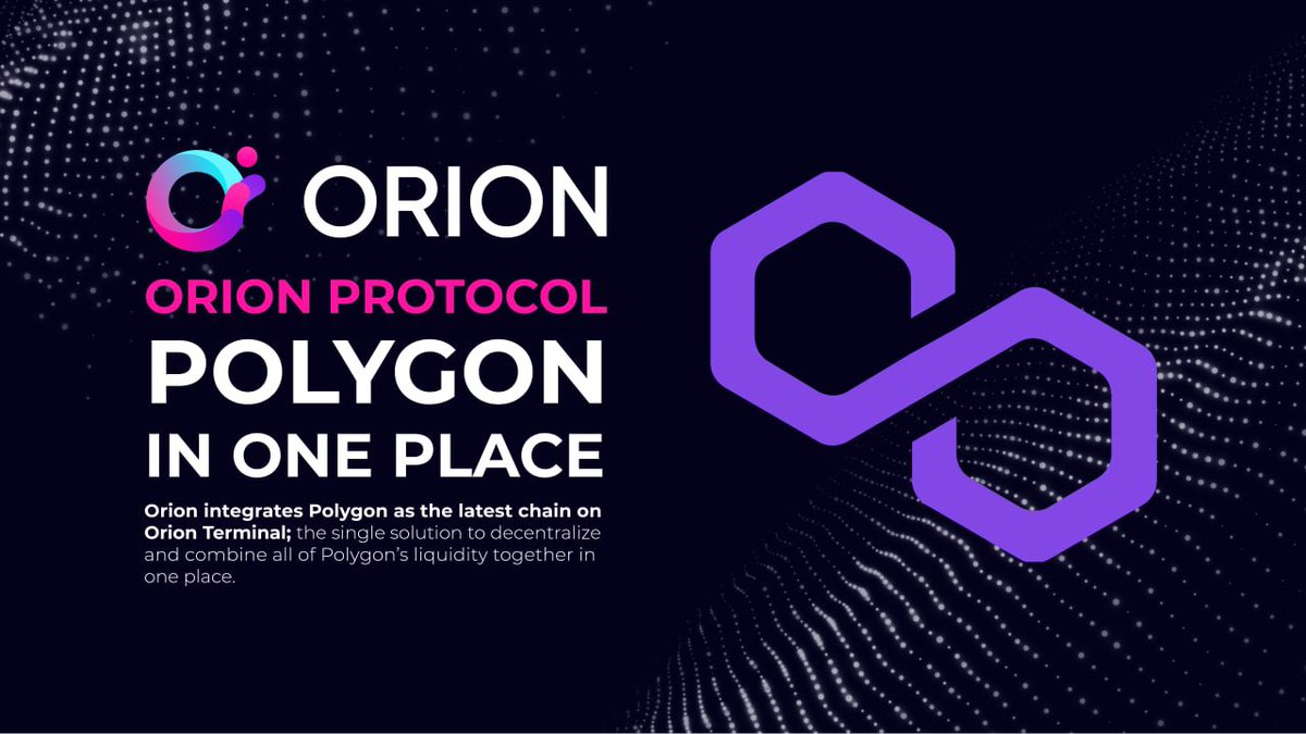 BuildOnLumia's tweet photo. Orion Protocol: Polygon in one place 🔮

@0xPolygon is live on #OrionTerminal, giving users a secure, low-cost scaling solution based on Ethereum. 

$MATIC offers:

🔮 High-speed #blockchain
🔮 Security
🔮 Reliability
🔮 Low fees

👉 https://t.co/qBNlqJoMvR

$ORN x $MATIC https://t.co/zd6WZy6oOr