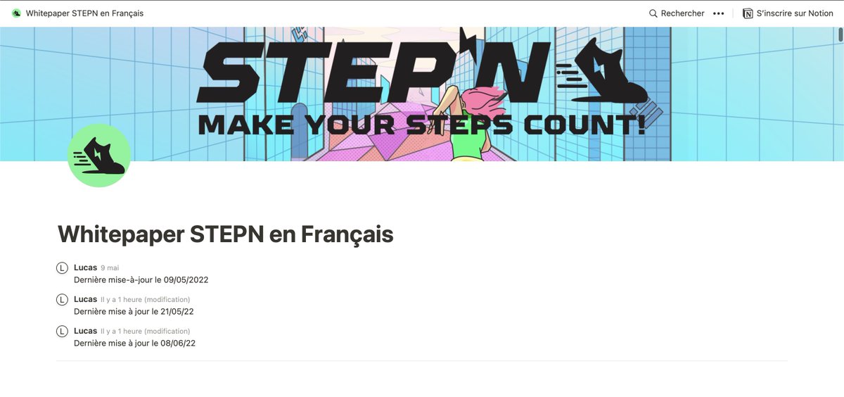 ClubSTEPNFrance's tweet photo. MISE À JOUR du WHITEPAPER 🇫🇷

Thread récapitulatif des modifications du Whitepaper de #STEPN⚡️

🇫🇷➡️https://t.co/t2eRvcLFjl⬅️🇫🇷

#STEPNFrance #stepnactivationcode #STEPNverse #stepnofficial https://t.co/RsDz6PsdXi