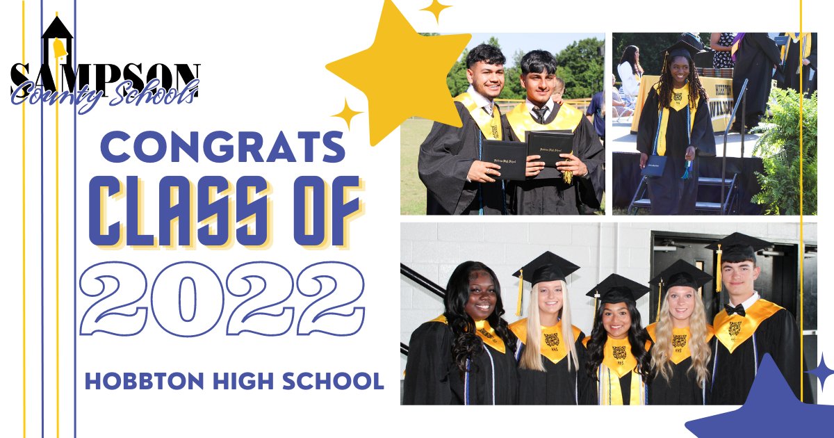 SampsonSchools's tweet photo. Congratulations Class of 2022 from Hobbton High School! Check out the entire photo album at:https://t.co/KVVrTbmt3w
#SCSProud #SCSSuccess #SCSYes https://t.co/xGLpW1uCWV