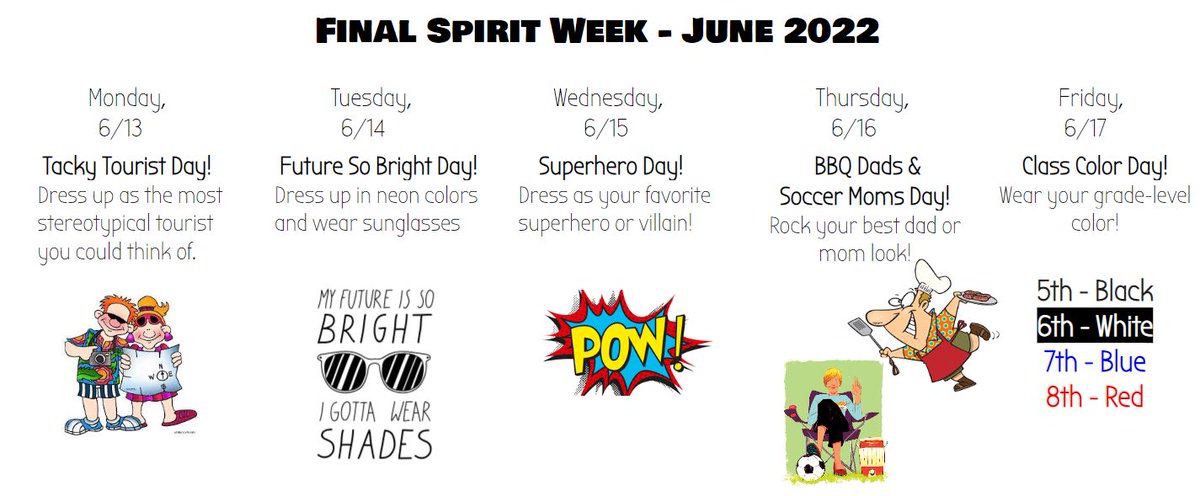 SCouncilTOIS's tweet photo. Final Spirit Week! ๐ #TOIS #JUNESPIRITWEEK #SpartanSpirit #SpartanDay #SpartanPride https://t.co/vpxiHtVQZJ