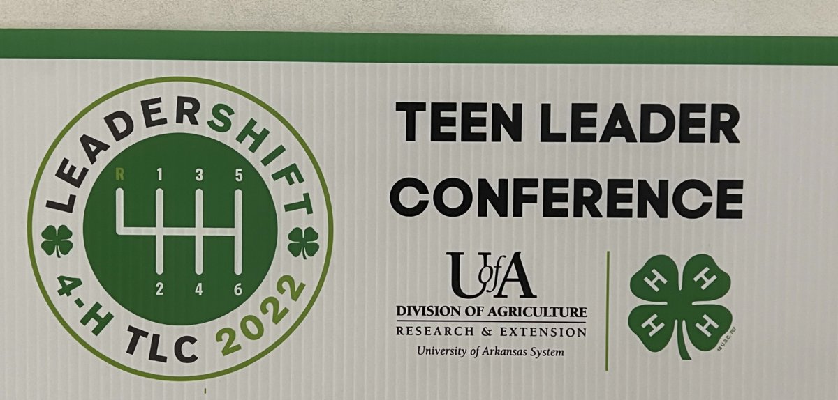 Arkansas 4-H Center (@ar4hcenter) on Twitter photo The <a href="/Arkansas4H/">Arkansas 4-H</a> Teen Leader Conference kicks off later today.
(Did you catch the subtle 4H in the gear shift pattern? ๐๏ธ๐๐๐) The <a href="/Arkansas4H/">Arkansas 4-H</a> Teen Leader Conference kicks off later today.
(Did you catch the subtle 4H in the gear shift pattern? ๐๏ธ๐๐๐)