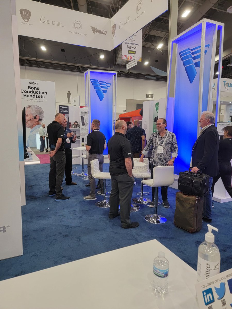 CasterComm's tweet photo. 📽️@Vanco1AV some slick video distribution and extension tech on display in booth W1359. Stop by at 2 PM EDT for HDBaseT matrix training! #infocomm22 #infocomm2022 #avtweeps https://t.co/jN5DoOSnb7
