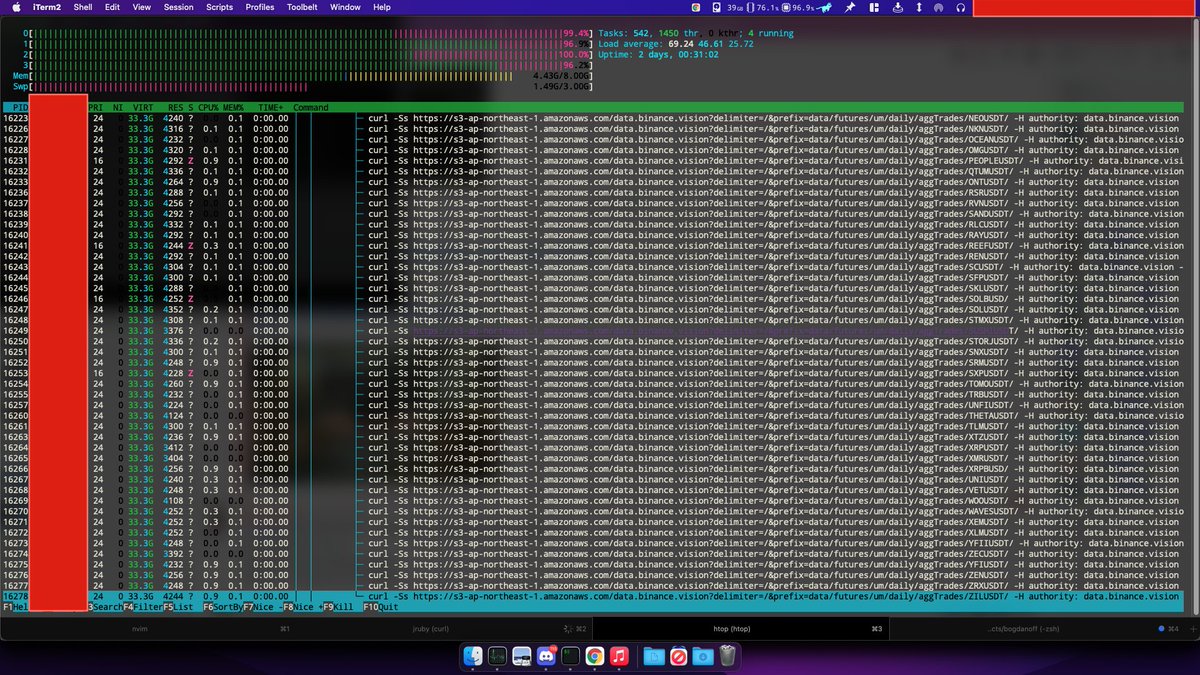 0xTrance's tweet photo. Have curl commands ever cucked your CPU cores real hard? https://t.co/3MpgD0zHa4