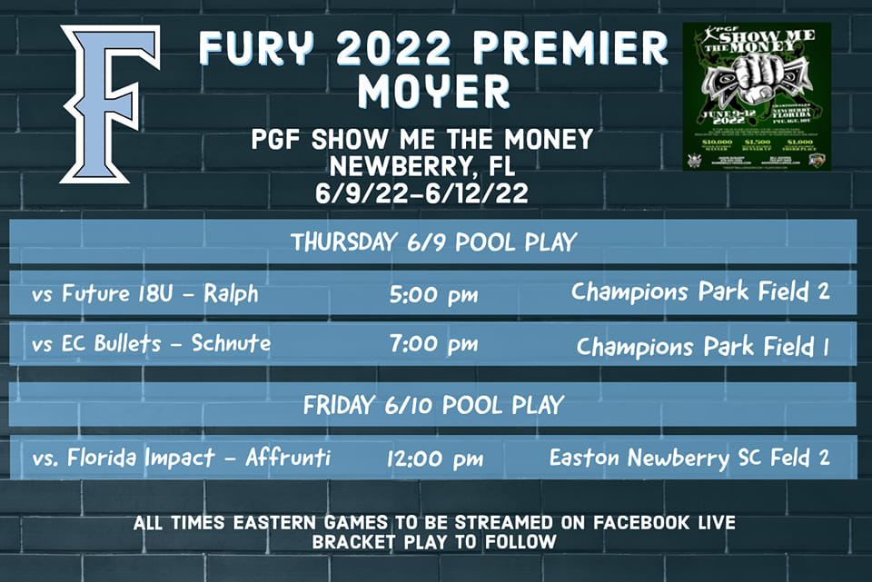 This weeks schedule