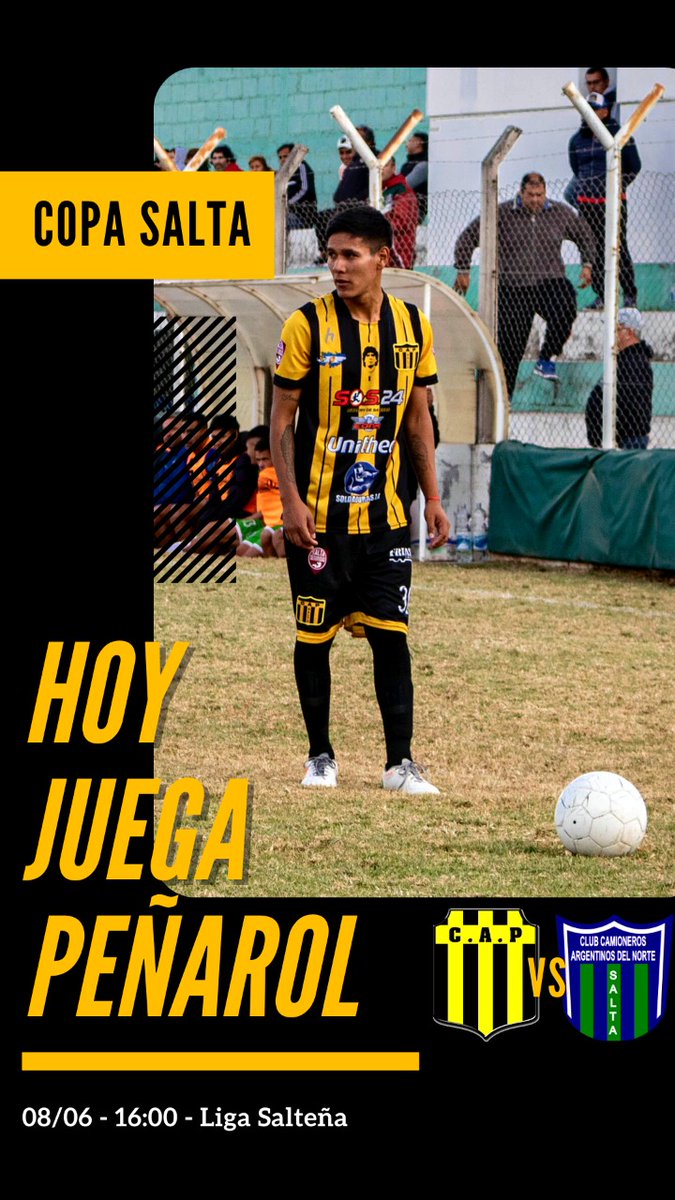 ClubPenarolSalt's tweet photo. HOY JUEGA EL PEÑA 💛🖤💛 https://t.co/7AE0E9M7aB