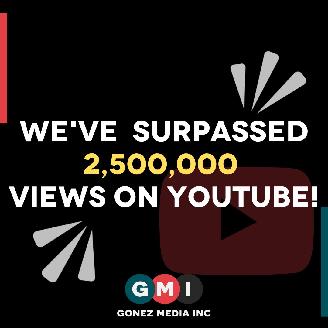 #TheBGShow's YouTube channel has officially surpassed 2.5M views! 

We couldn't do this without #TheBGSquad!