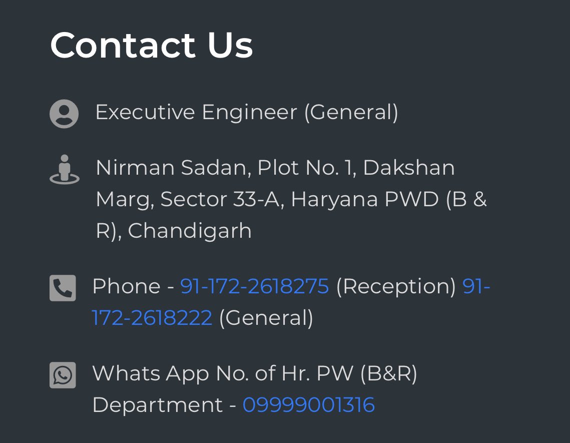 Haryana PWD B&amp;R