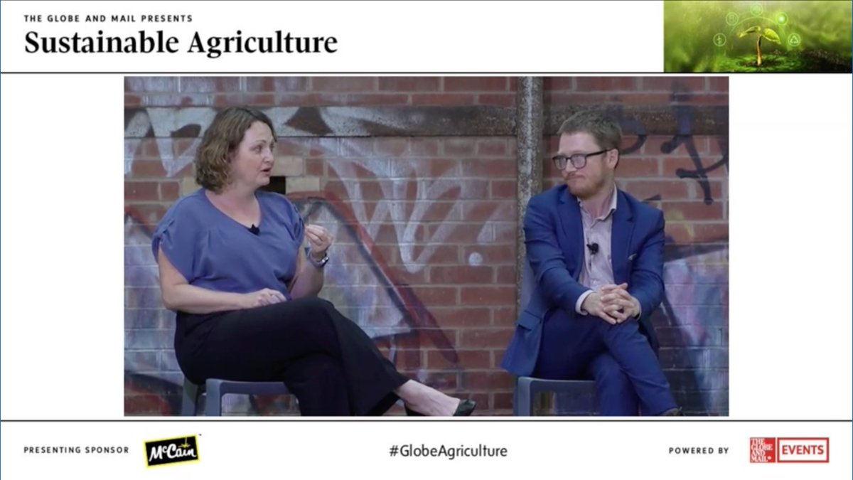 Jillian Moffatt, Chief Technology Officer, <a href="/mccainglobal/">McCain Foods Global</a>: 

"A lot of the technologies we are talking about today depend on cellular access, we need to make sure that we have available, reliable &amp; cost-effective access to cellular internet in rural Canada" 

#GlobeAgriculture