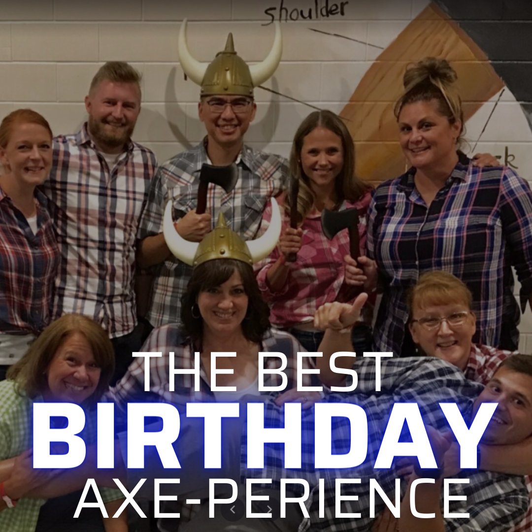 FlyingTimberAx's tweet photo. Go beyond the typical birthday party ideas and try out something different to celebrate your big day! We'll help you make this the easiest and most memorable birthday party to date. #BirthdayParties #bestbirthday #axeperience #memorable #bigday #celebrate https://t.co/KbK695OIqd