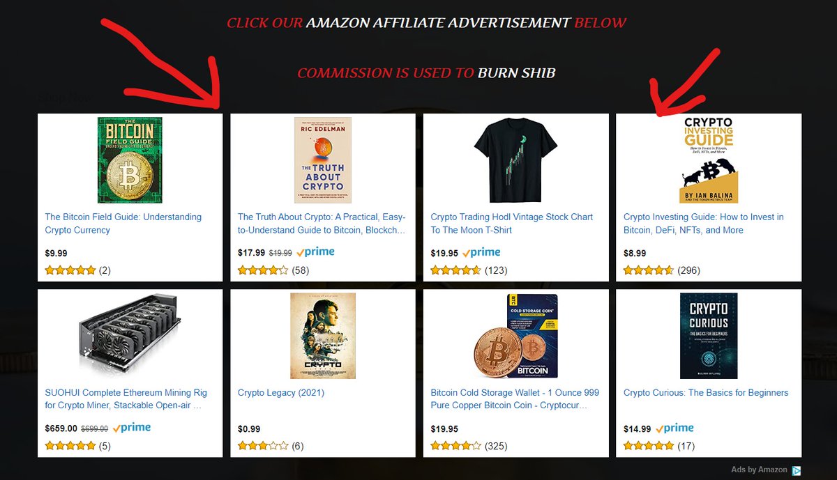shib_superstore's tweet photo. This is how powerful the Amazon affiliate link can be:

Tide Pods: $23.98
Commission: $0.48
SHIB: ~45,000

No extra money out of pocket, they get exactly what they want delivered to their door. 

AND it burns SHIB at the same time. 

https://t.co/BIJn8ge0P8

CLICK THE AMAZON AD https://t.co/5F3PrrKlif