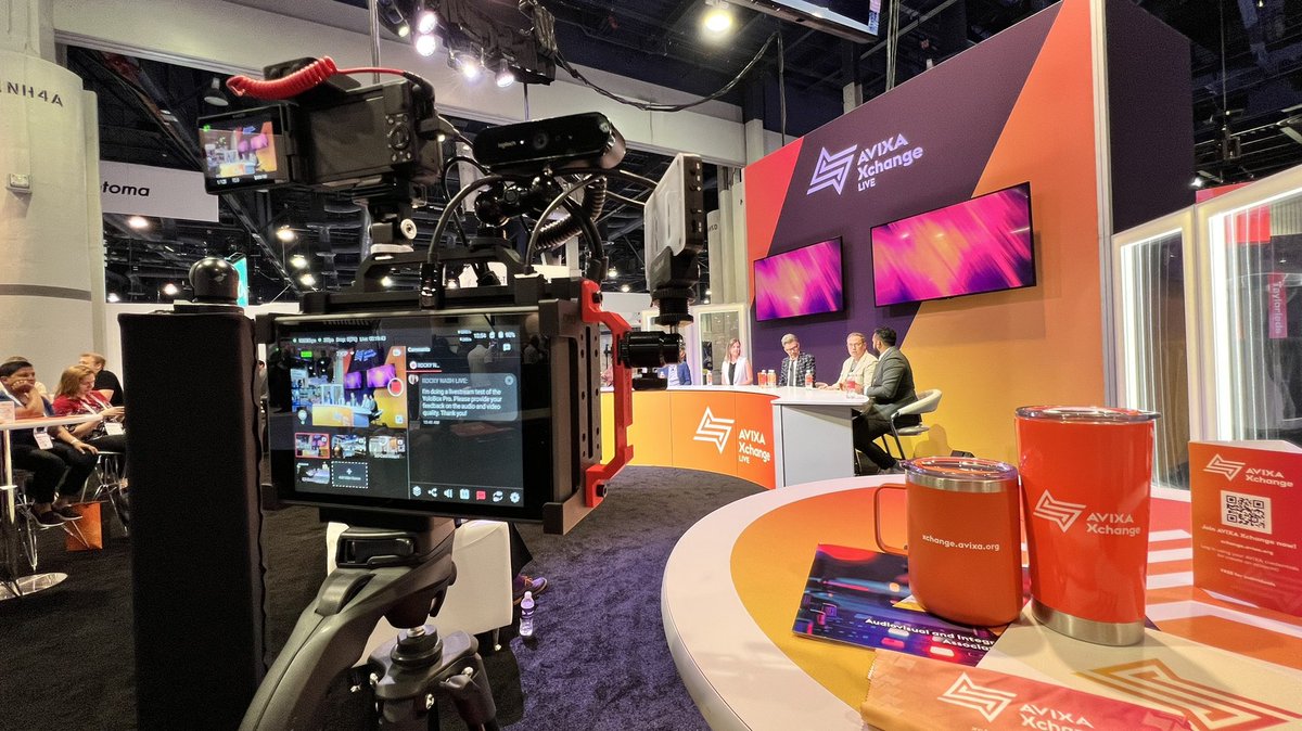 rockynashlive's tweet photo. JOIN ME: I’m at the @AVIXA Xchange Live Booth listening to a panel on #virtualproduction solutions that can bring livestreaming to the #metaverse #infocomm22 #avteeeps Head over to N2845!
LIVE NOW: https://t.co/2ri0fFQR6B https://t.co/zNVZ7TIu98