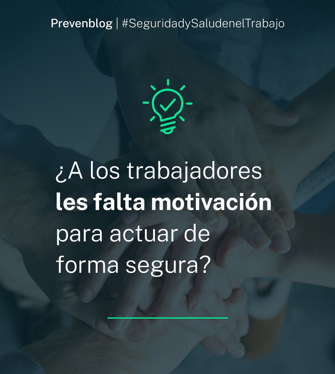 PrevenControl's tweet image. 🤔 ¿Crees que a los trabajadores de tu organización les falta motivación para actuar de forma segura?

▶️ En el post de hoy en #prevenblog, veremos como la motivación no es fundamentalmente un problema individual sino organizacional. prevencontrol.com/prevenblog/a-l…

#Prevencontrol