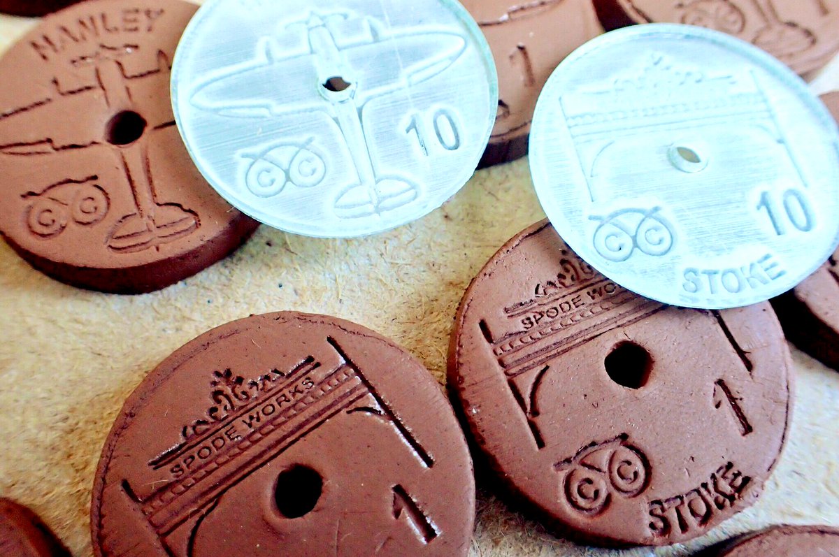 HNEscapes's tweet photo. @notavocation @mikeriddell62 @ian_mood @Pottsghostsigns @fslconsult Plaster mould not required - that would increase the cost and the plaster moulds would wear.
We’ve previously proven a reverse image on a laser cut plastic stamp works just fine.
#PayWithClay https://t.co/g737Wy9ODA