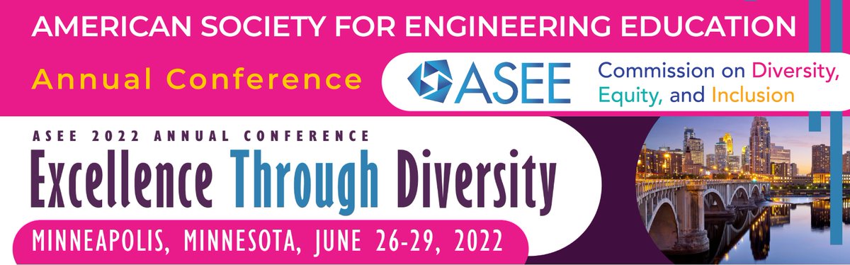 The conference is coming! Plan to attend as many of these outstanding sessions as you can! #ASEE22 #ASEECDEI diversity.asee.org/deicommittee/c…