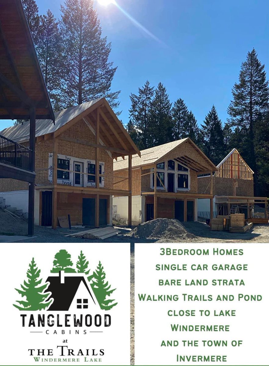 We specialize in residential land development and are building one of Columbia Valley’s most stunning community! 

🔸3Bedroom Homes, Bare Land Strata Community, Forest Setting,

🔹Click on the link to learn more:
trailsatwindermere.com/community/cabi…

#columbiavalleybc #canadarealestate #homes