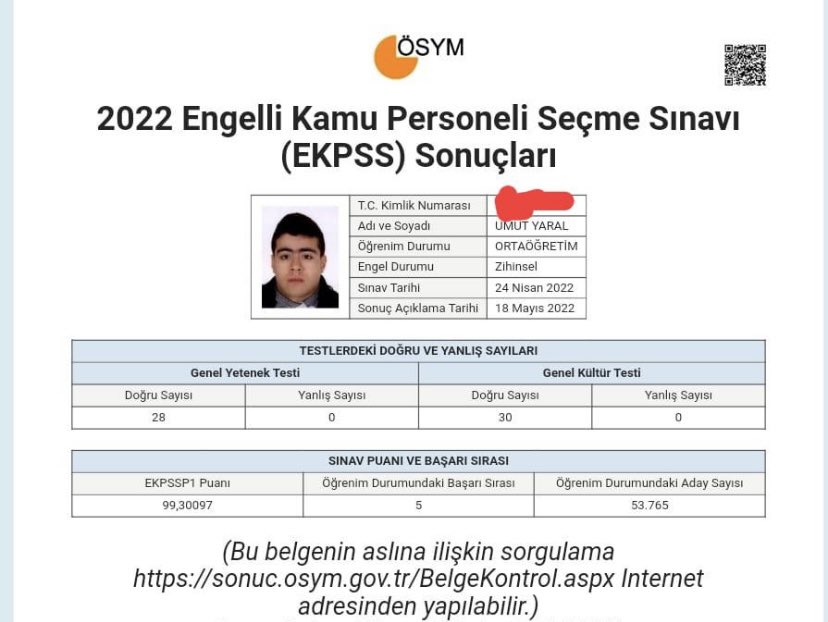 BARIŞ KEZER (@baris_kezer) on Twitter photo Engelli Kamu Personeli Seçme Sınavı’nda (EKPSS) Ortaöğretim Bölümünde TÜRKİYE 5.‘si Olan Şirvan Anadolu Lisesi 12.Sınıf Öğrencimiz UMUT YARAL’ı, ailesini, idareci ve öğretmenlerini tebrik ederim.
<a href="/tcmeb/">Millî Eğitim Bakanlığı</a> <a href="/SiirtValiligi/">Siirt Valiliği</a>
@RECEP_HASAR44 <a href="/osman_oren/">Osman Ören</a> <a href="/dnzdp1979/">Deniz Edip</a> <a href="/necat_cellek/">Necat CELLEK🟢🇹🇷</a> Engelli Kamu Personeli Seçme Sınavı’nda (EKPSS) Ortaöğretim Bölümünde TÜRKİYE 5.‘si Olan Şirvan Anadolu Lisesi 12.Sınıf Öğrencimiz UMUT YARAL’ı, ailesini, idareci ve öğretmenlerini tebrik ederim.
<a href="/tcmeb/">Millî Eğitim Bakanlığı</a> <a href="/SiirtValiligi/">Siirt Valiliği</a>
@RECEP_HASAR44 <a href="/osman_oren/">Osman Ören</a> <a href="/dnzdp1979/">Deniz Edip</a> <a href="/necat_cellek/">Necat CELLEK🟢🇹🇷</a>