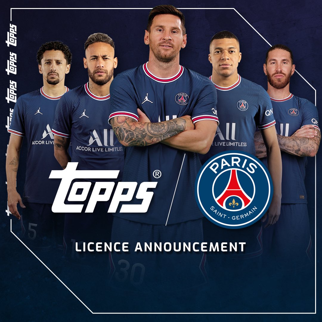 Topps is proud to announce a very exciting and historic license agreement with @PSG_English   Topps will become the exclusive 'Paris Saint-Germain' license for the production of trading cards and stickers.   #topps | #psg