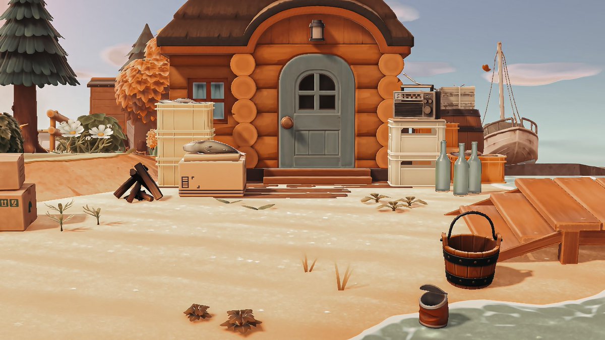 Beau’s beach cabin. 🌾

#AnimalCrossing #ACNH #acnhinspo #acnhdesign