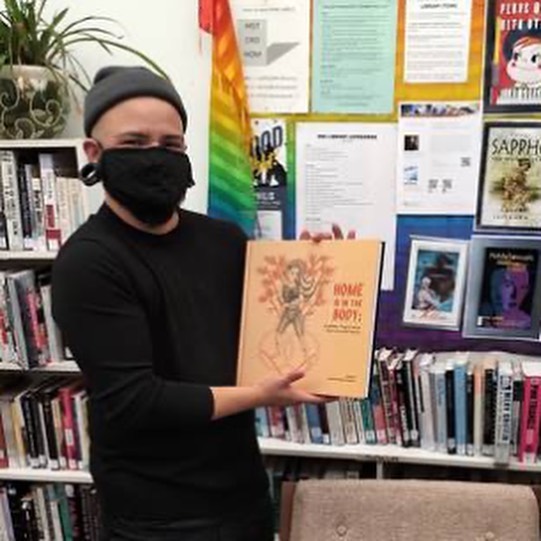 You can find <a href="/homeisinthebody/">Home is in the Body: 2SLGBTQIA+ Filipinx Femme</a> at the @RainbowResCtr  Library! 🌈🎉💖🏳️‍🌈 We are honoured to be sharing shelf space in this collection of materials that promotes awareness and education about our community’s experiences🙏
📷: Mateo Llanillos, Counsellor
