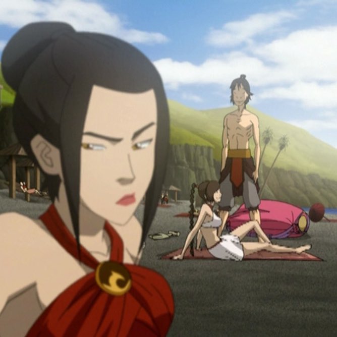 firelordkatara's tweet image. its crazy how canon lesbian azula is