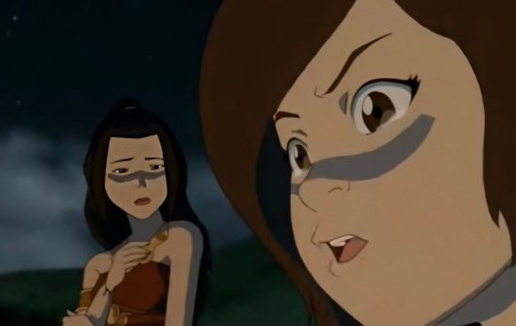firelordkatara's tweet image. its crazy how canon lesbian azula is