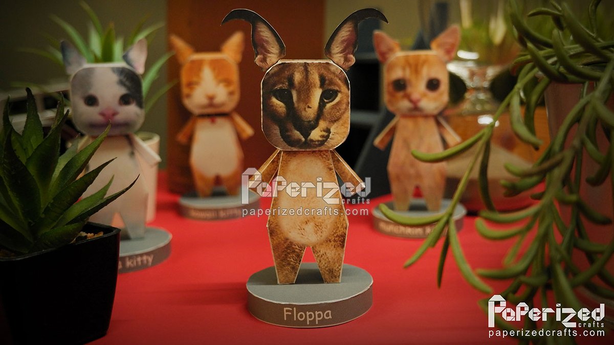 Floppa Papercraft -  Australia