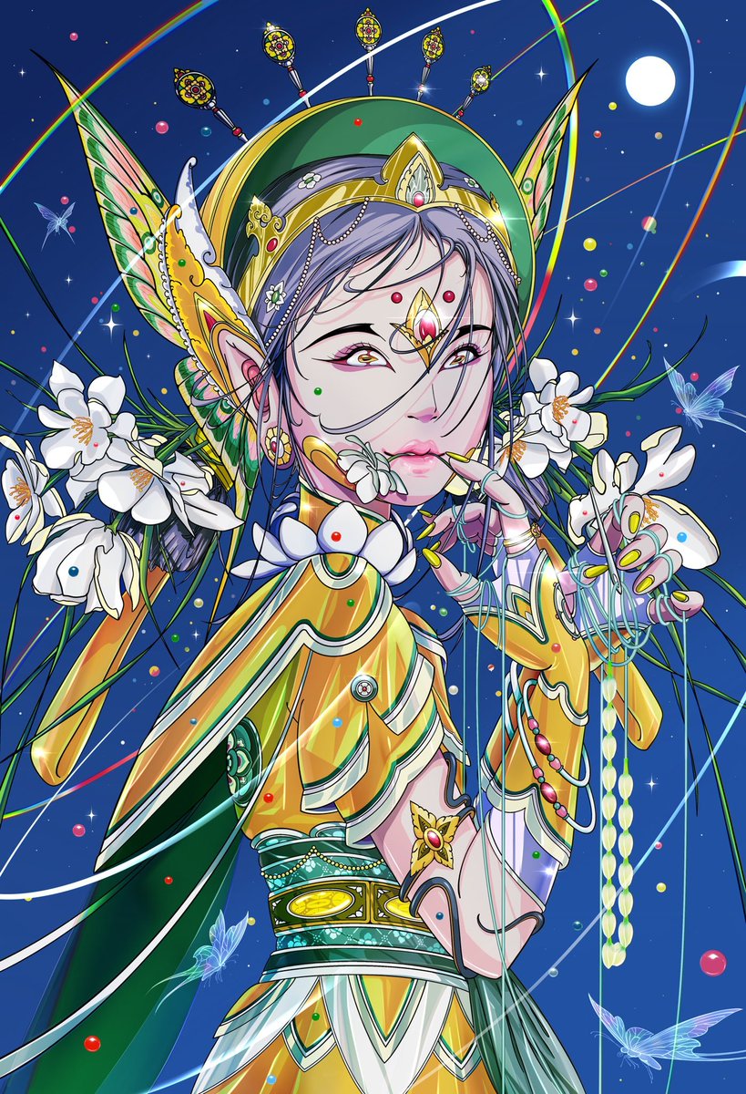angelsofaether's tweet photo. We're excited to add this beautiful piece by @naltanea  to AoA Vault❤️‍🔥

@naltanea, a Visual Artist with a magical touch✨

"Like a florist who decorates memories with beautiful flowers, who sews memories of the beauty of life"😍

https://t.co/IzjkZdgbNO 👀 https://t.co/E673ey2VRu