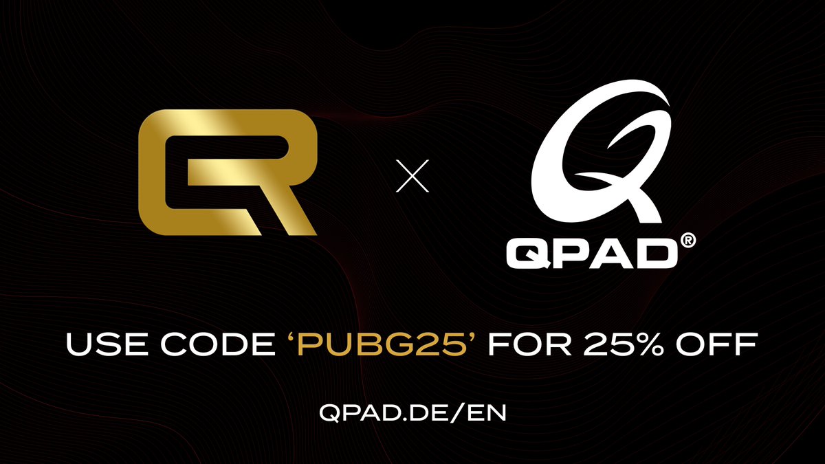Huge shoutout to our CCS2 partners @QpadOfficial for supporting the event! 

If you want to upgrade your peripherals, they are offering our community 25% off EVERYTHING with code 'PUBG25'

qpad.de/en