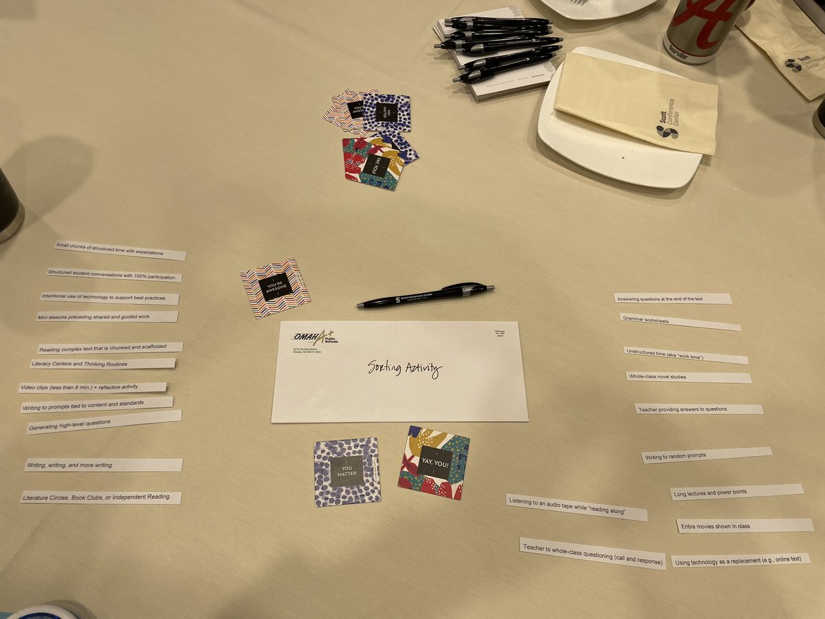 lawofthefarm's tweet photo. Pushing forward as we learn about quality ELA instruction with our table-group with leaders from @OPS_McMillan @OPS_BryanMiddle @OPS_Buffett @OPS_NathanHale @OPS_RMMARRS. #ForwardTogether #OPSleadandlearn https://t.co/FOOICXdpYy