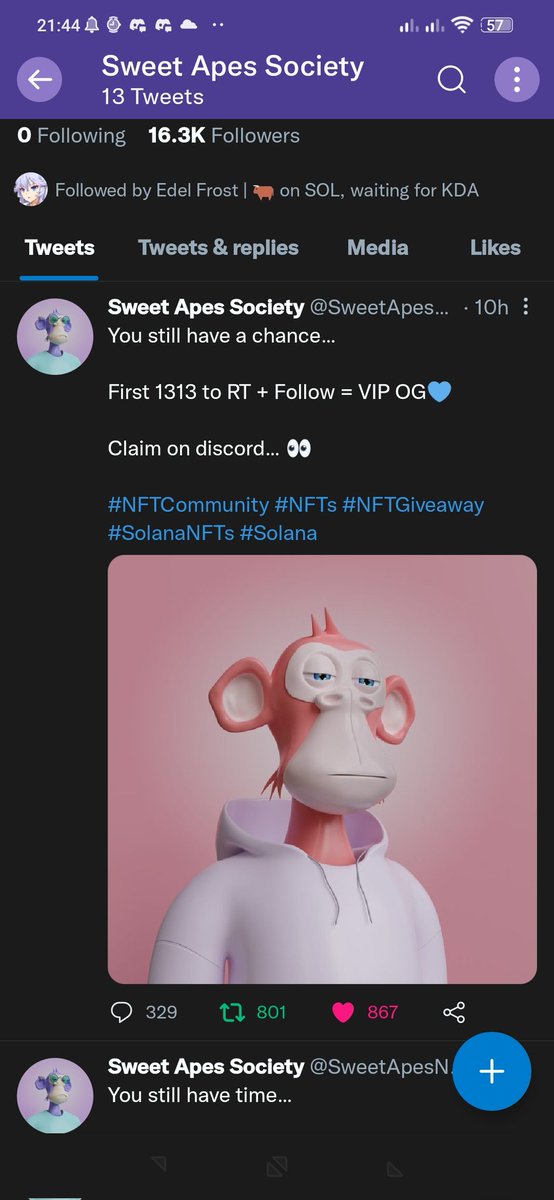 CryptoKensi's tweet photo. @SweetApesNFT Love the art, lets get it! https://t.co/PdqnVenuhI