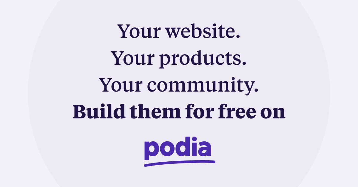 spencerfry's tweet photo. Today we’re launching Podia’s free plan! You can:

- create a fully customizable website
- host a free or paid community
- build your email list
- sell a digital download &amp; coaching/consulting product

Why a free plan and why now? 🧵 https://t.co/caouMv34vi